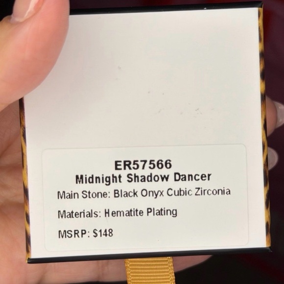 BP Black and Silver Crystal Earrings - Picture 4 of 4